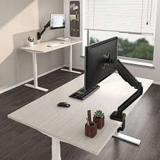 Držák monitoru Brateck LDT46-C012E, jedno rameno, mechanická pružina