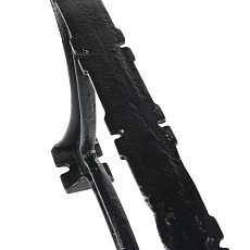 Parková lavička Global s opěradlem, bílá