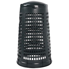 Stojan Element na odpadkové pytle s víkem, šedý/šedý