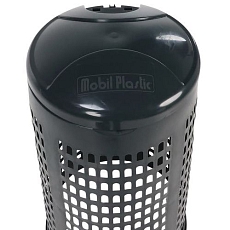 Stojan Element na odpadkové pytle s víkem, šedý/šedý