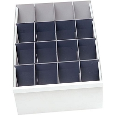 Dělicí příčky Manutan Expert SF1, 2 + 3 ks, 29,5 x 6,5 cm