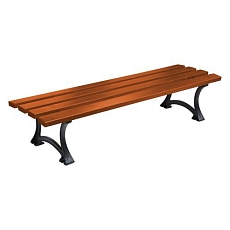 Parková lavička Summer, ořech