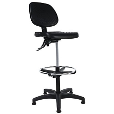 Zvyšená pracovní židle Tecno s kluzáky