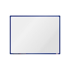 Bílá magnetická tabule boardOK, 120 x 90 cm, modrá