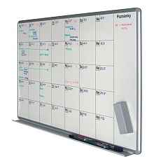 Bílá magnetická plánovací tabule ekoTAB 100 x 70 cm, měsíc