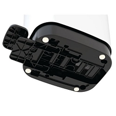 Plastový odpadkový koš Chic, objem 45 l, stříbrný