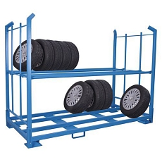 Kovová skládací paleta na pneumatiky, do 800 kg