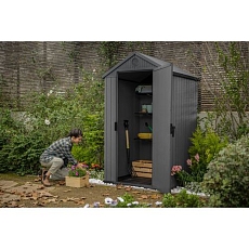 Zahradní domek Darwin 4 x 4, šedý