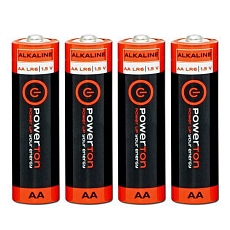 Alkalické baterie Powerton AA, 4 ks