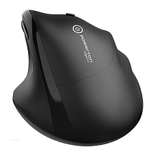 Ergonomická optická myš Cloe Powerton, bezdrátová, černá