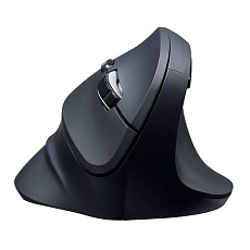 Ergonomická vertikální optická myš Powerton Shark, bezdrátová, černá