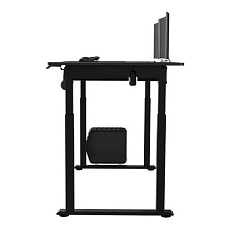 Výškově nastavitelný pracovní stůl Ultradesk Uplift, 160 x 75 cm, s XXL podložkou pod myš, černá