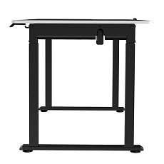 Výškově nastavitelný pracovní stůl Ultradesk Uplift, 160 x 75 cm, s XXL podložkou pod myš, bílá