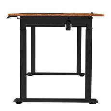 Výškově nastavitelný pracovní stůl Ultradesk Uplift, 160 x 75 cm, s XXL podložkou pod myš, hnědá