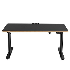 Dětský výškově nastavitelný pracovní stůl Ultradesk Pulsar, 120 x 60 cm, černá