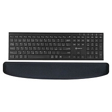 Gelová podložka ke klávesnici, ergonomická, černá