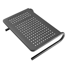 Podstavec pod monitor Powerton, prostor pro klávesnici, nosnost 20 kg, černá