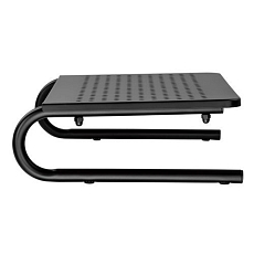 Podstavec pod monitor Powerton, prostor pro klávesnici, nosnost 20 kg, černá