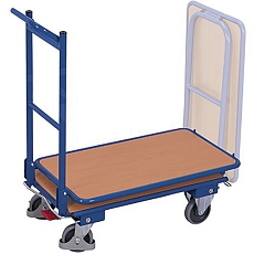 Skládací policový vozík, 2 police, 89 x 45 x 97 cm, šedý