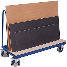 Vozík na rozměrné tabule, do 500 kg, termoplastická kola, šedý