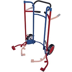 Rudl RU256 na pneu, do 200 kg, s nafukovacími koly, šedý