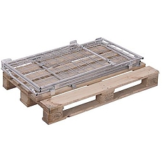 Paletový nástavec typ 62, pletivový, pozink, 60 x 120 x 80 cm