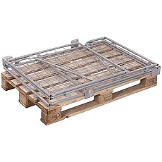 Paletový nástavec typ 63, pletivový, pozink, 80 x 120 x 80 cm