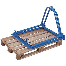 Paletový nástavec typ 65, modrý, 80 x 120 x 100 cm