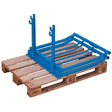 Paletový nástavec, typ 66, šedý, 120 x 120 x 80 cm