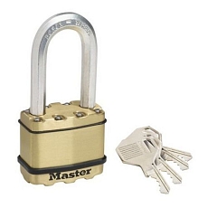 Mosazný visací zámek Master Lock Excell 50mm výška třmenu 25mm