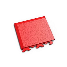 Zátěžová podlaha Fortelock Invisible, dezén hadí kůže, roh typ A, žlutý