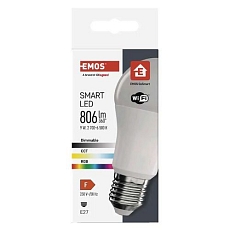 Chytrá LED žárovka GoSmart A60, E27, 9 W (60 W), 806 lm, RGB, stmívatelná, Wi-Fi