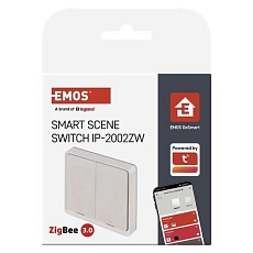 Přenosný ovladač scén GoSmart IP-2002ZW, ZigBee 3.0, 2-tlačítkový