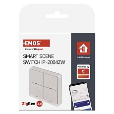 Přenosný ovladač scén GoSmart IP-2004ZW, ZigBee 3.0, 4-tlačítkový