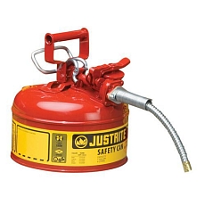 Bezpečnostní nádoba na hořlaviny Justrite s hadicí, červená, 19 l