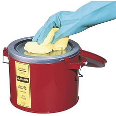 Bezpečnostní nádoba na hořlaviny Justrite na mytí nářadí, červená, 1 l