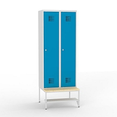 Lavice Tech s policí pod šatní skříň, 80 cm