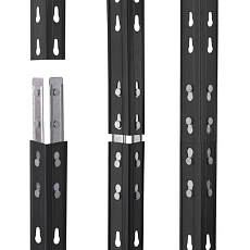 Kovový regál Rapid 3, 180 x 150 x 45 cm, 250 kg/police, 5 dřevovláknitých HDF polic, antracit - Manutan Expert