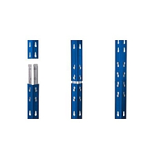 Kovový regál Rapid 3, 180 x 150 x 45 cm, 250 kg/police, 5 dřevovláknitých HDF polic, modrý - Manutan Expert