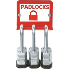 Držák na visací zámky Brady, 4 zámky