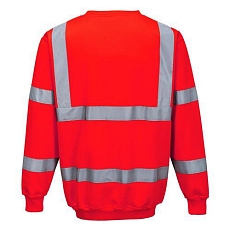 Reflexní mikina Hi-Vis, červená, vel. 3XL