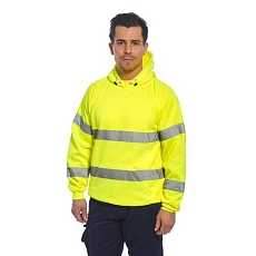 Reflexní mikina Hi-Vis s kapucí, žlutá, vel. XL