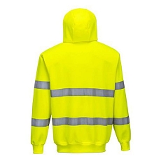 Reflexní mikina Hi-Vis na zip s kapucí, žlutá, vel. 3XL