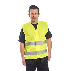 Reflexní vesta Two Band Hi-Vis, žlutá, vel. 4XL - 5XL