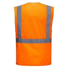 Reflexní vesta Madrid Executive Hi-Vis, oranžová, vel. 3XL