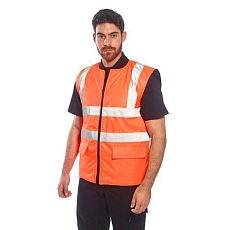 Reflexní oboustranná vesta Hi-Vis, oranžová, vel. 5XL