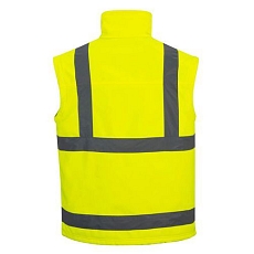 Reflexní softshelová bunda 2v1, žlutá, vel. M