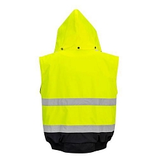 Reflexní nepromokavá bunda Bomber Contrast Hi-Vis, žlutá/černá, vel. 3XL