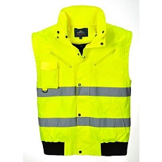 Reflexní nepromokavá bunda Bomber Hi-Vis 3v1, žlutá, vel. 3XL