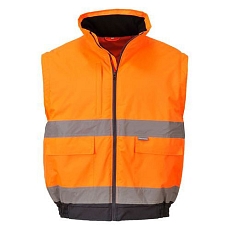 Reflexní nepromokavá bunda Hi-Vis 2v1, oranžová, vel. XL